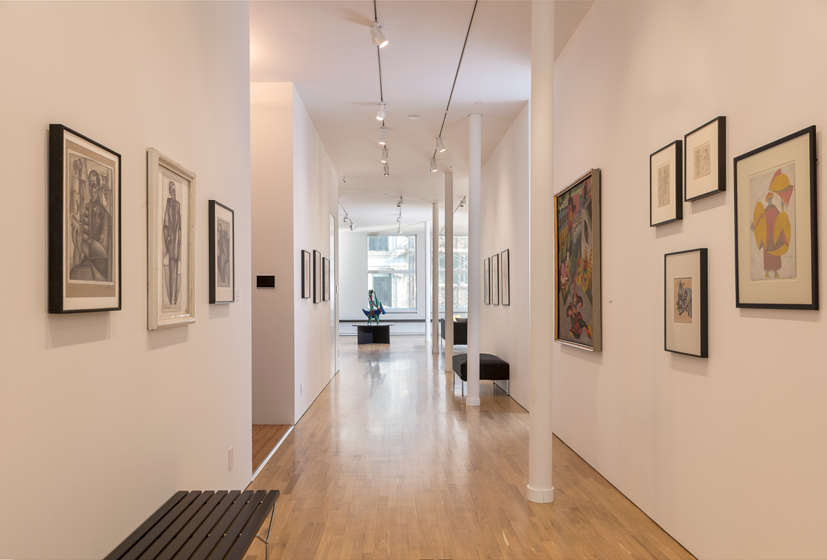 View of the Fortunato Depero installation at the Center for Italian Modern Art, 2014. Photo by Walter Smalling Jr.