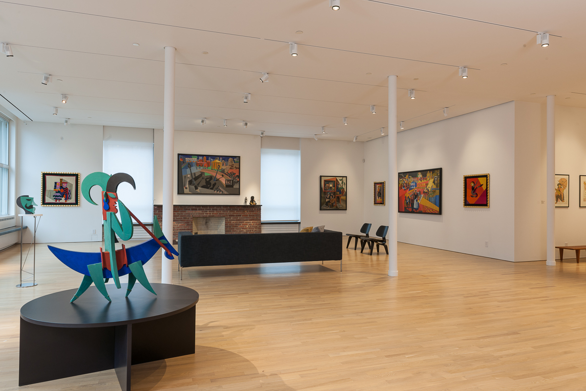 View of the Fortunato Depero installation at the Center for Italian Modern Art, 2014. Photo by Walter Smalling Jr.